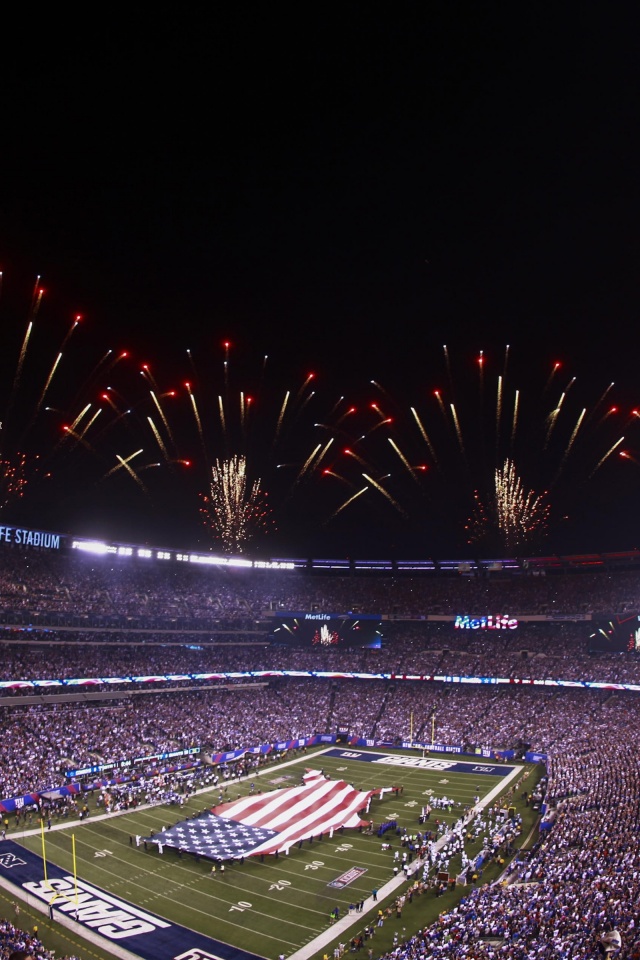 NFL MetLife Stadium And Fireworks