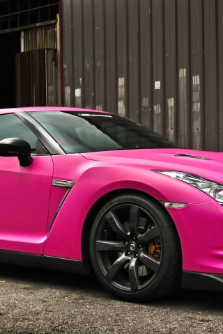 Nissan Gtr In Matte Pink