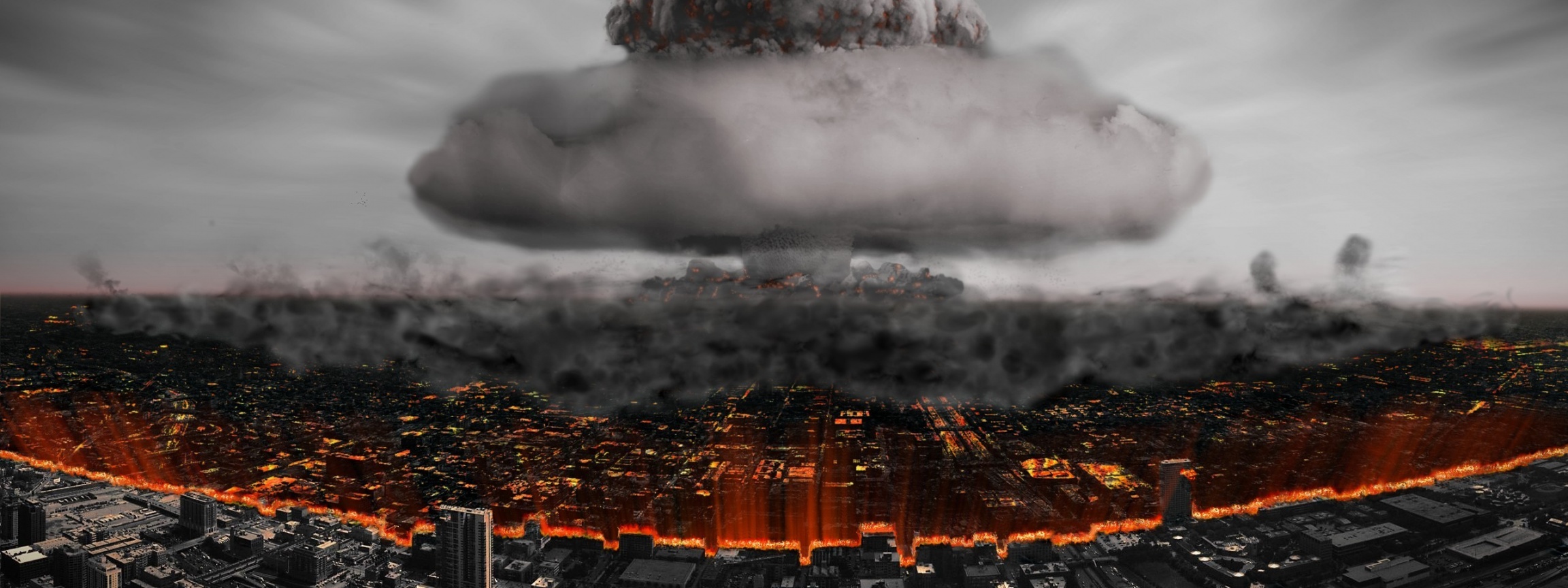 Nuclear Explosion Digital Art