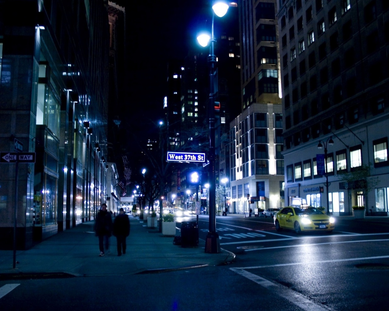 Nyc Night Street New York City Landscape