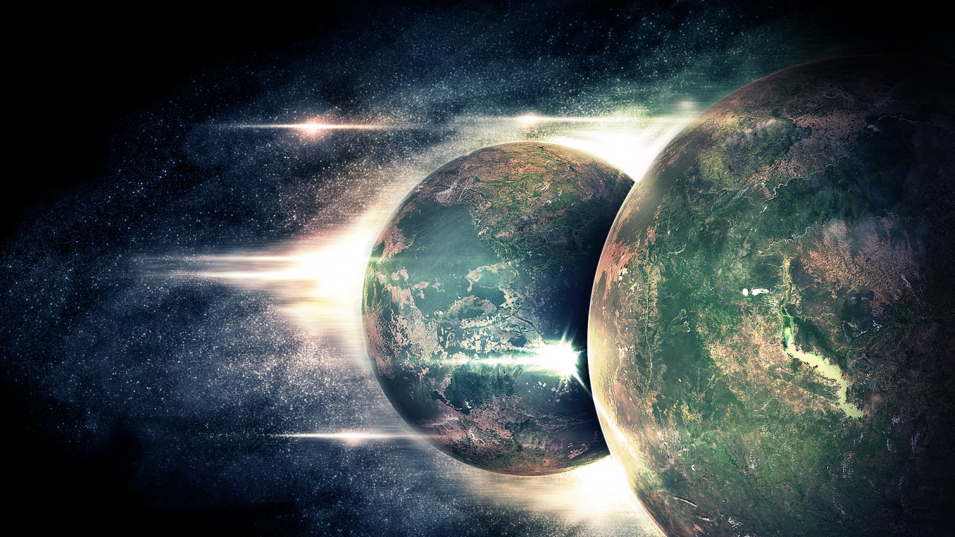 Outer Space Stars Planets Digital Art