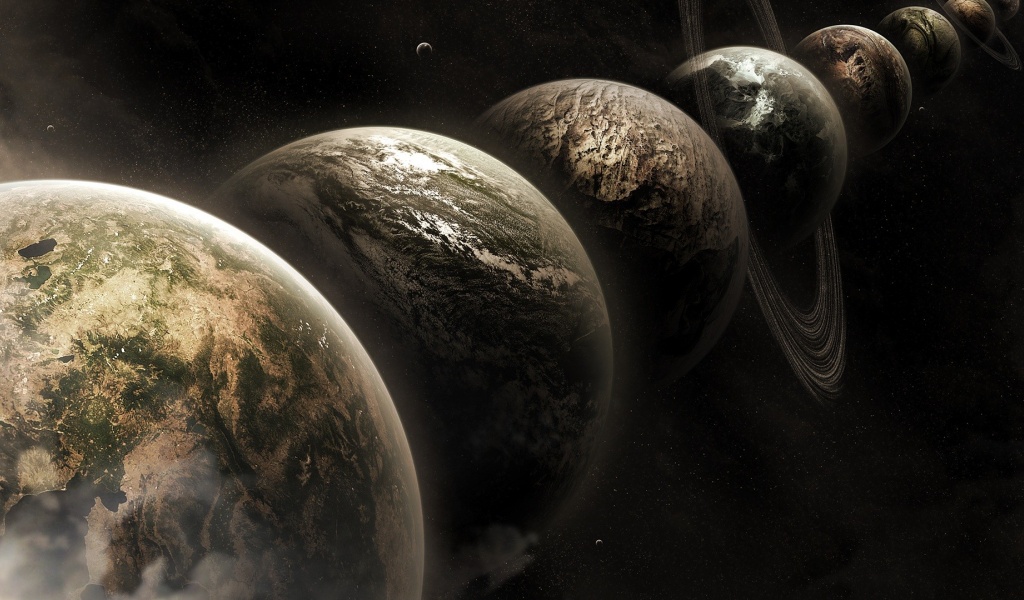 Planets Outer Space Art