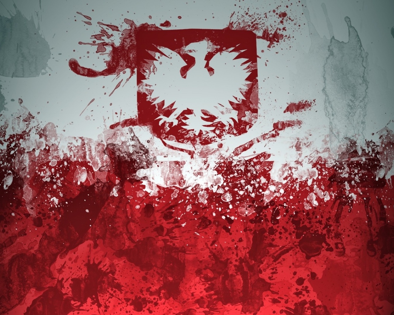 Poland Paint Stain Background