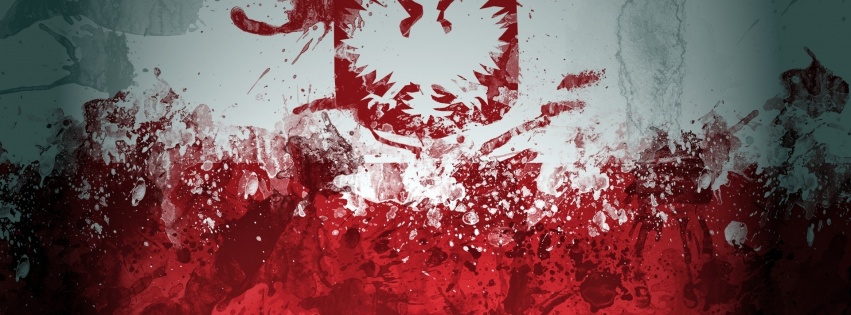 Poland Paint Stain Background