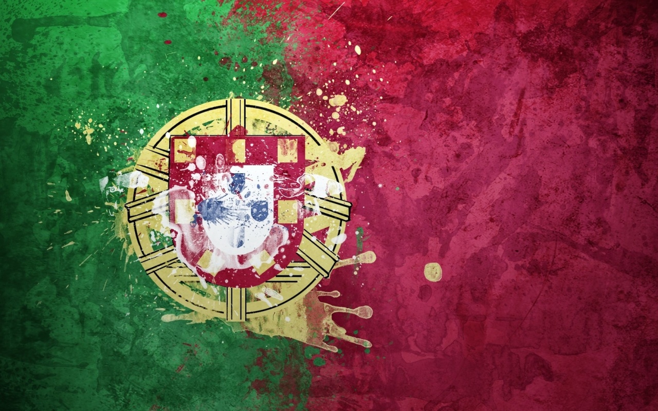 Portugal Flag Coat Of Arms Republic Background Texture Symbolism