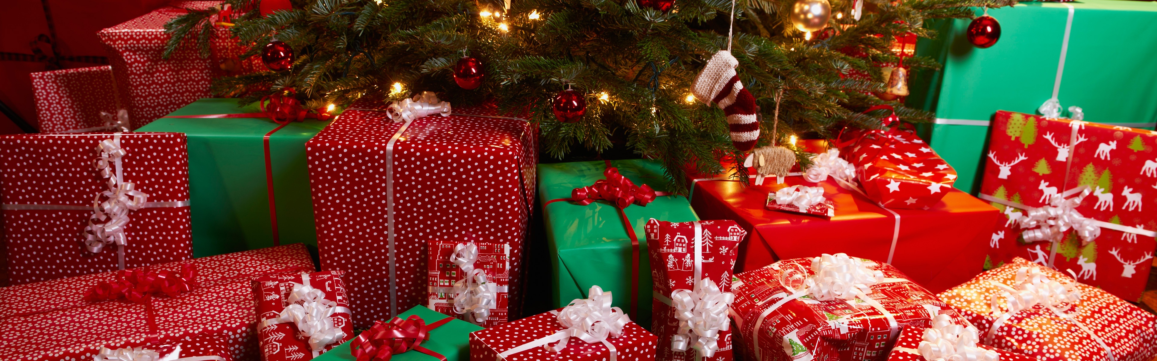 Presents Under Christmas Tree