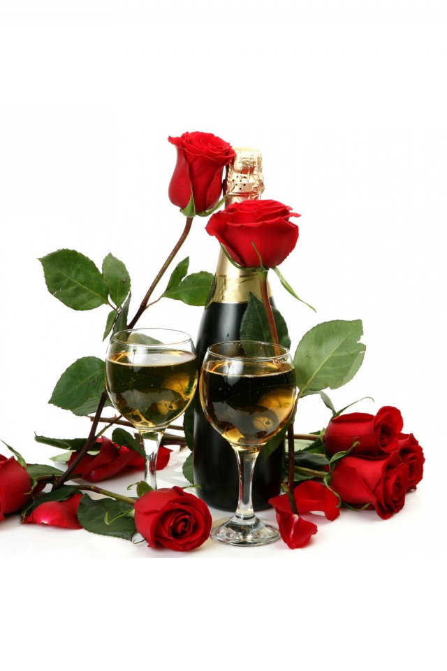 Roses And Champagne For Womens Day