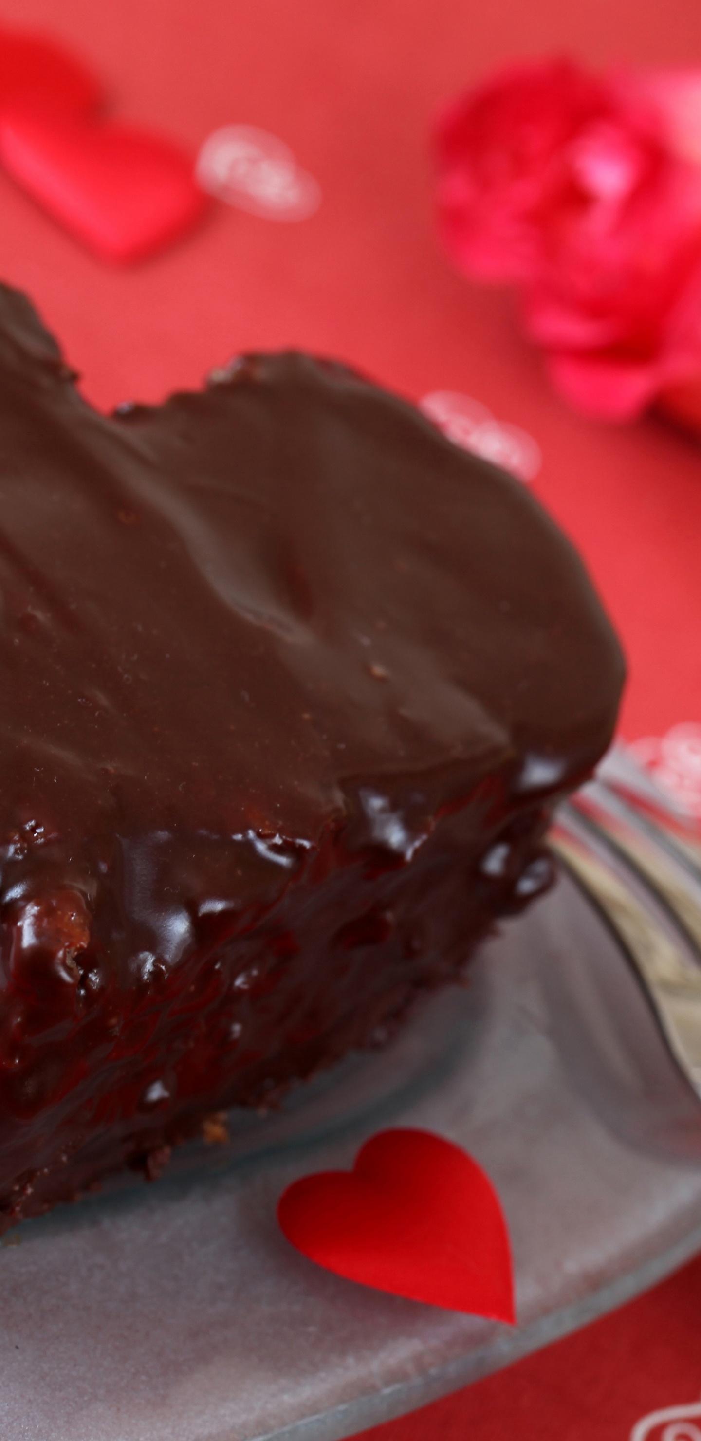 Saint Valentines Day Chocolate Cake