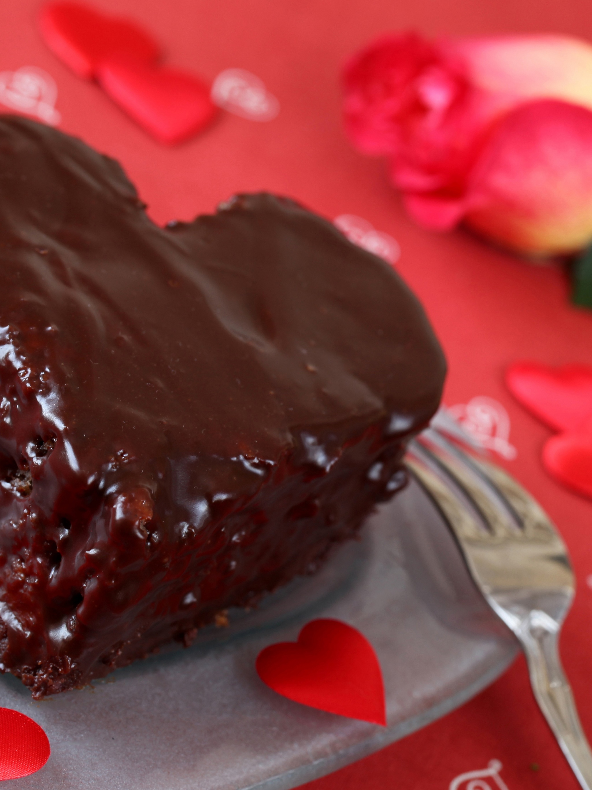 Saint Valentines Day Chocolate Cake