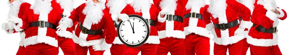 Santa Claus Christmas Clocks Bell