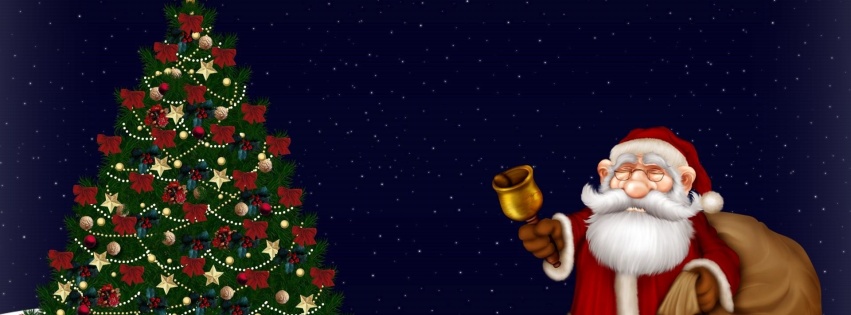 Santa Claus Christmas Tree Night