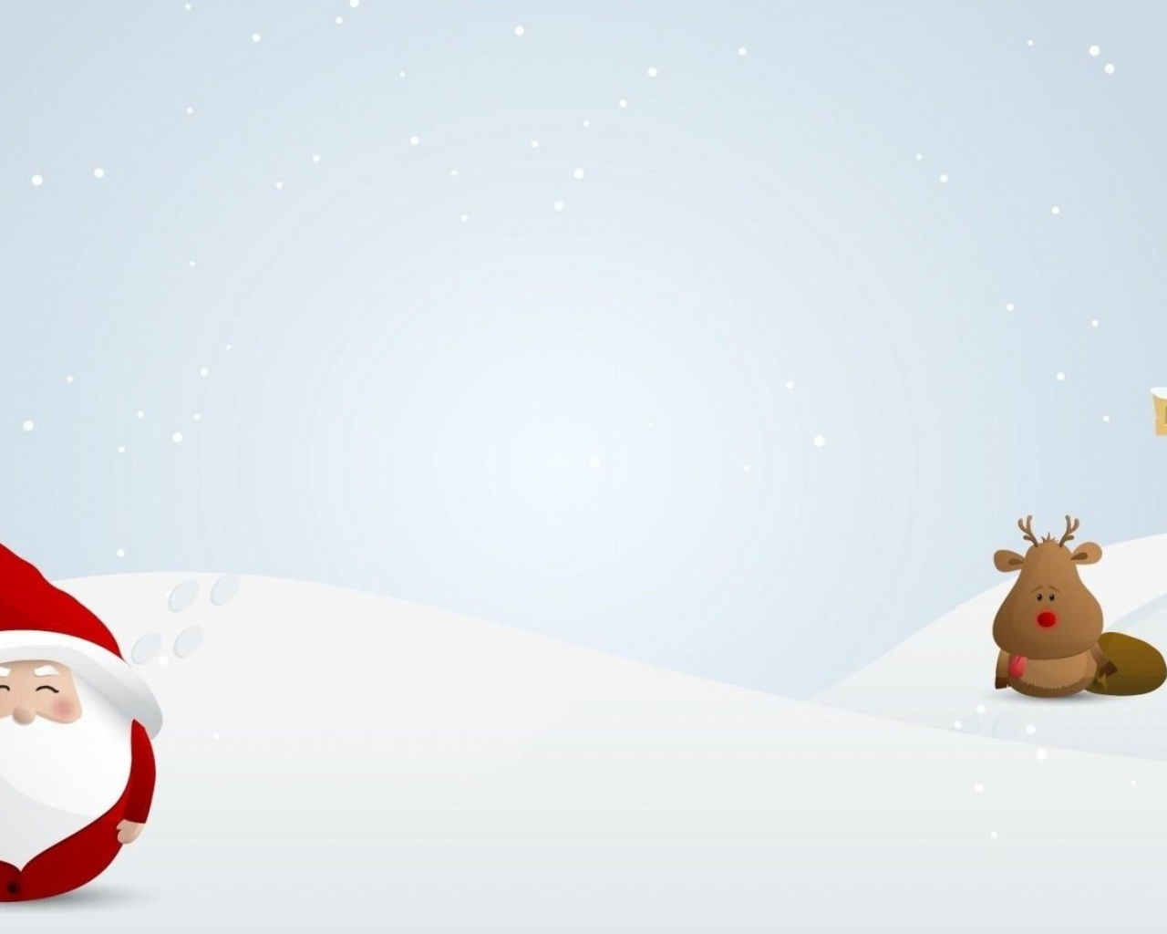 Santa Claus Snowflakes Gifts Reindeer Pointer