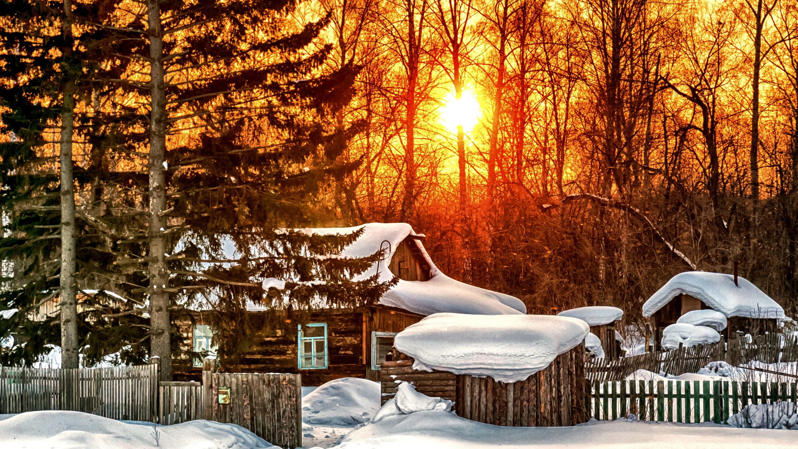 Seasons Winter Houses