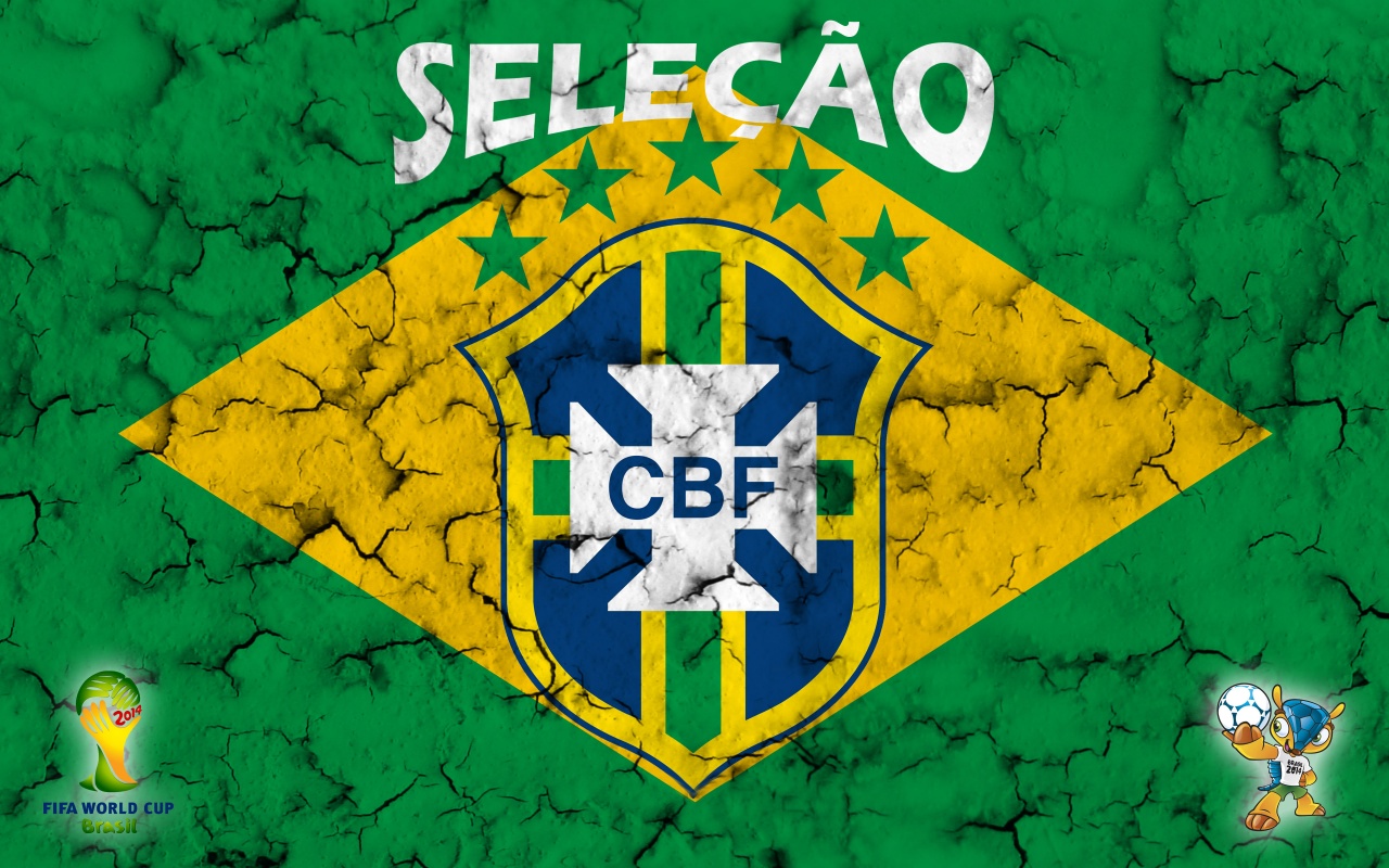 Selecao Brasil Football Crest 2014