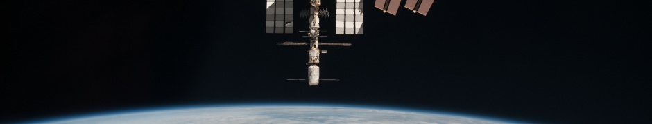 Shuttle Docked With Space Station