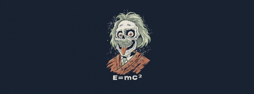 Skulls Funny Albert Einstein E Mc 2 Fun Art