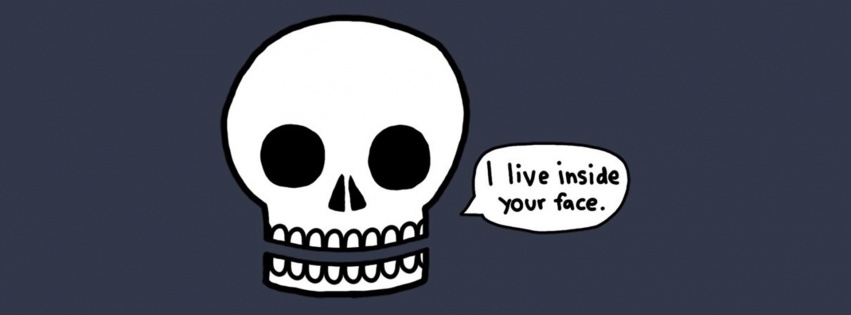 Skulls Humor Funny Creative Digital Art Faces Background