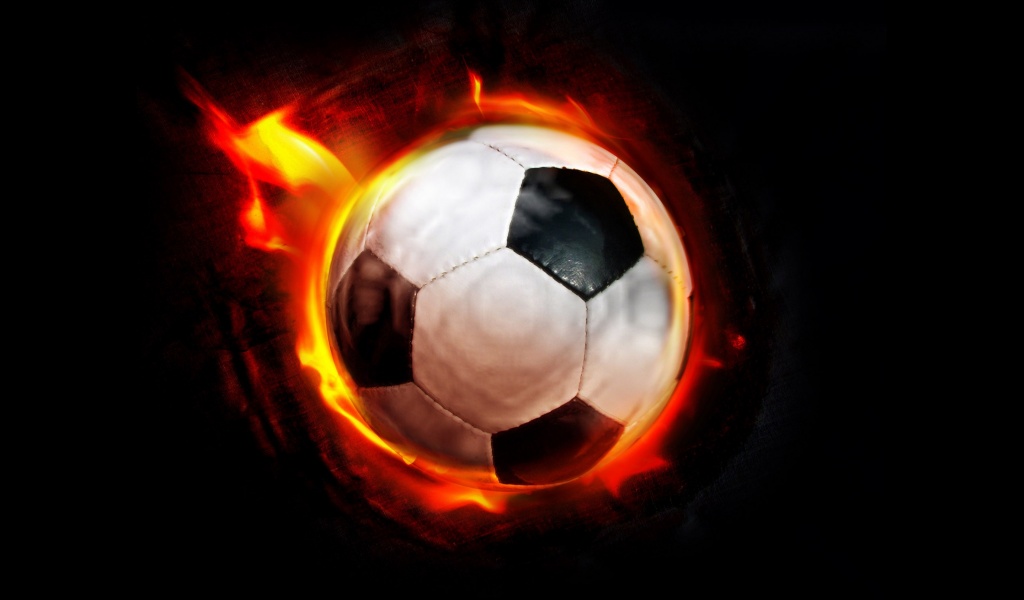 Soccer 3D Ball On Fire