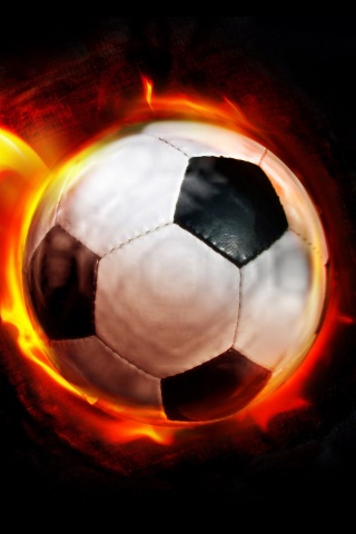 Soccer 3D Ball On Fire