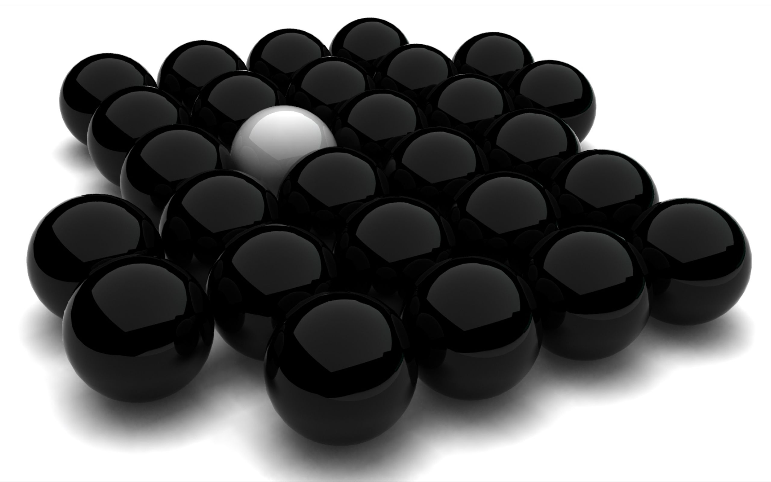 Spheres Black