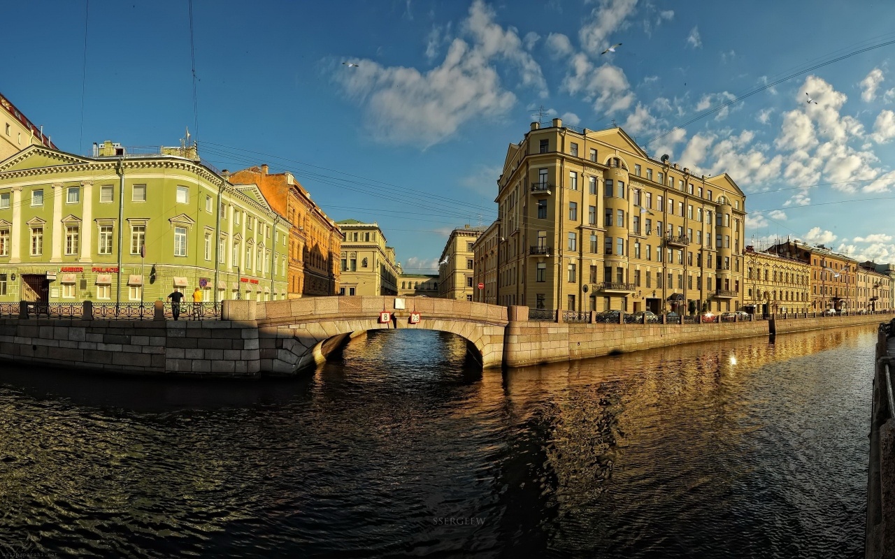 St Petersburg Russia Building River Neva River City Landscape