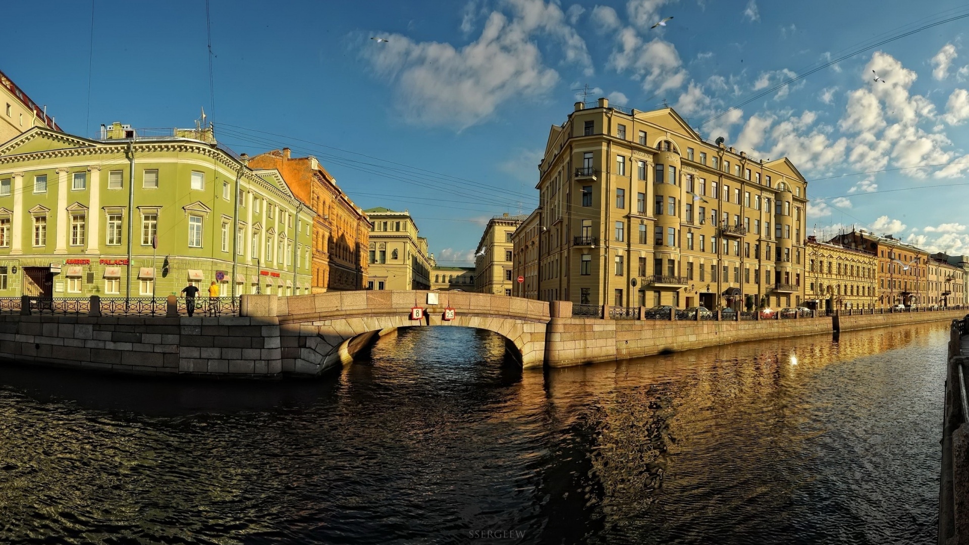 St Petersburg Russia Building River Neva River City Landscape