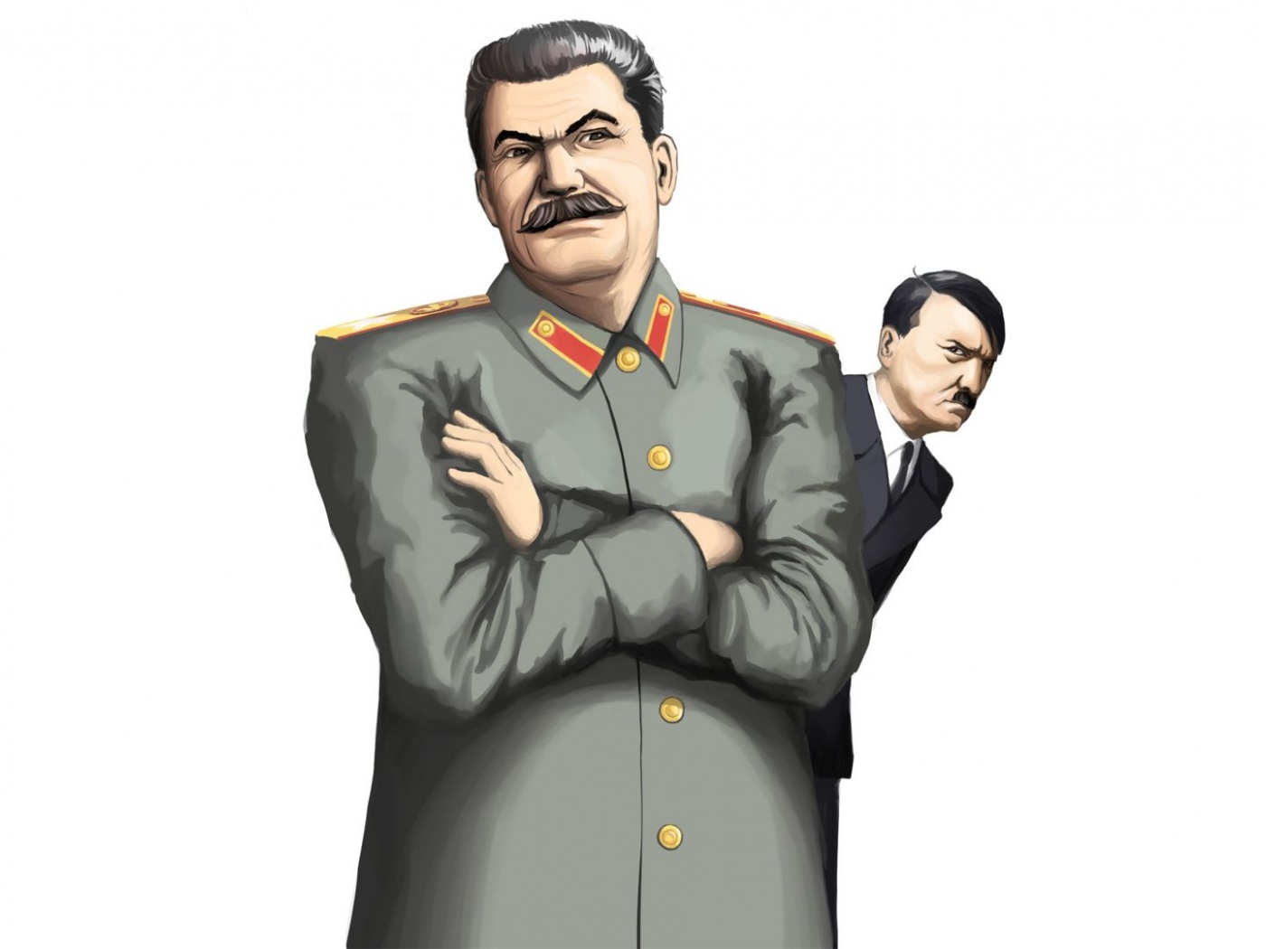 Stalin Parody Adolf Hitler