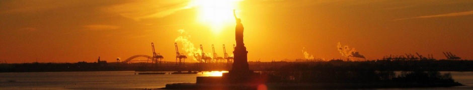 Statue Of Liberty Sunset