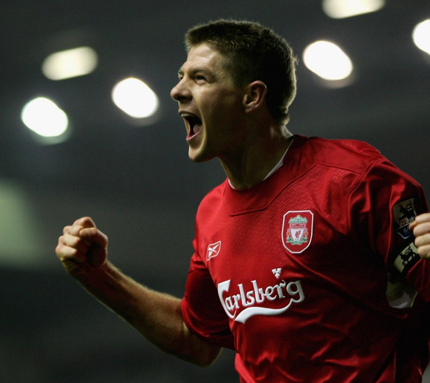 Steven Gerrard Celebrates Victory