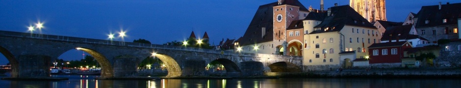 Stone Bridge In Regensburg