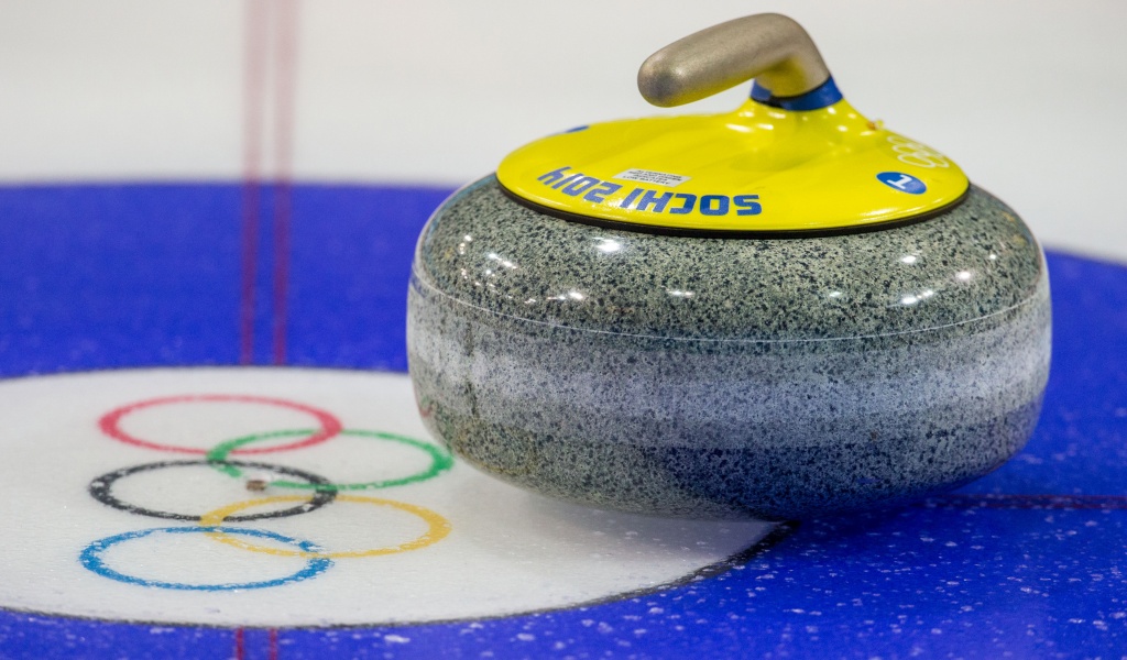 Stone For Curling At The Olympics In Sochi