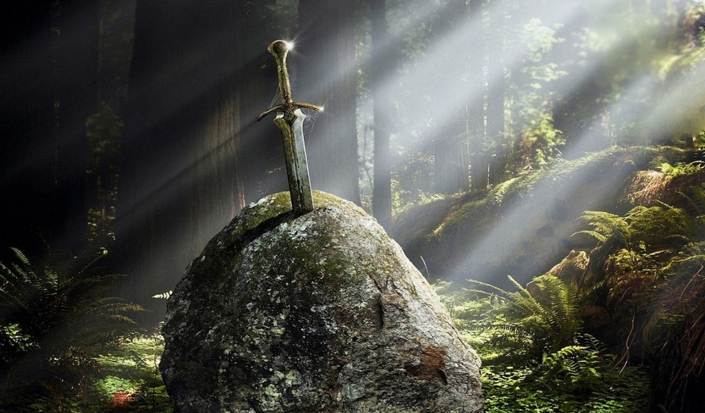 Stones Excalibur Fantasy Art Artwork Swords