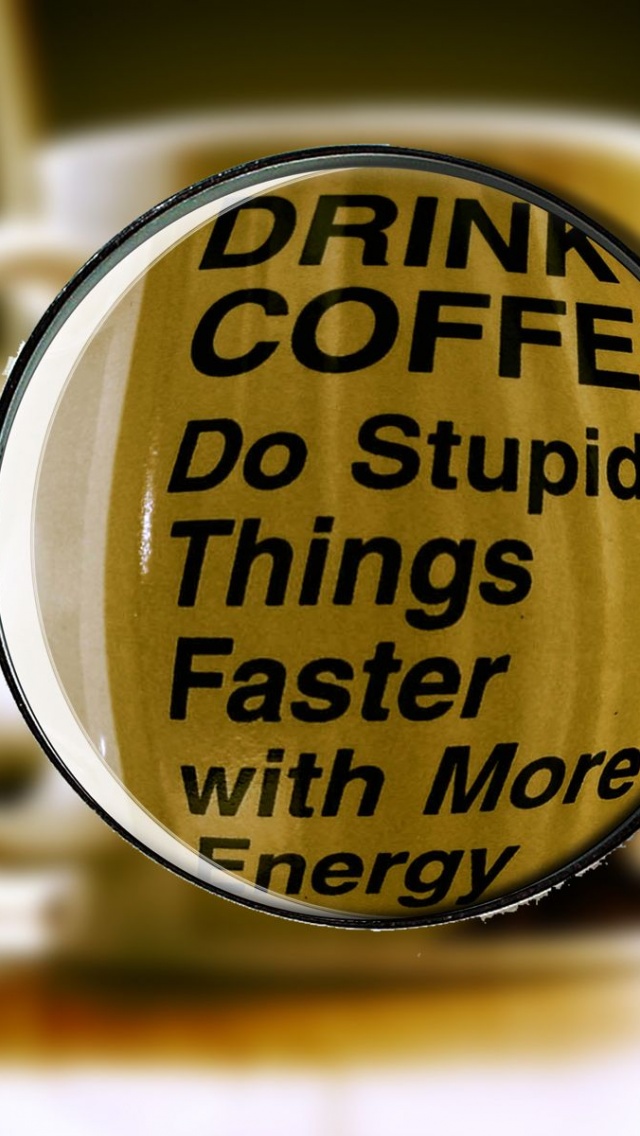 Stupid Coffee Energy Funny Drink Coffee Cups