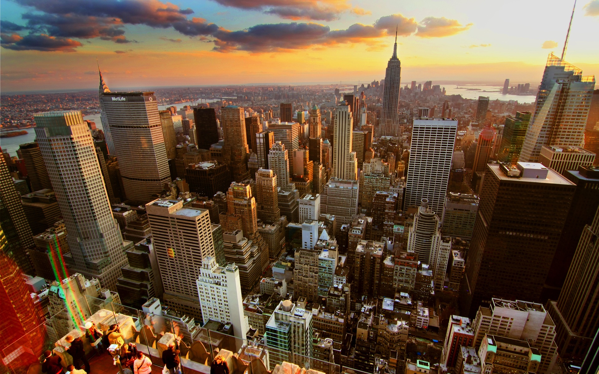 Sunset Over New York City