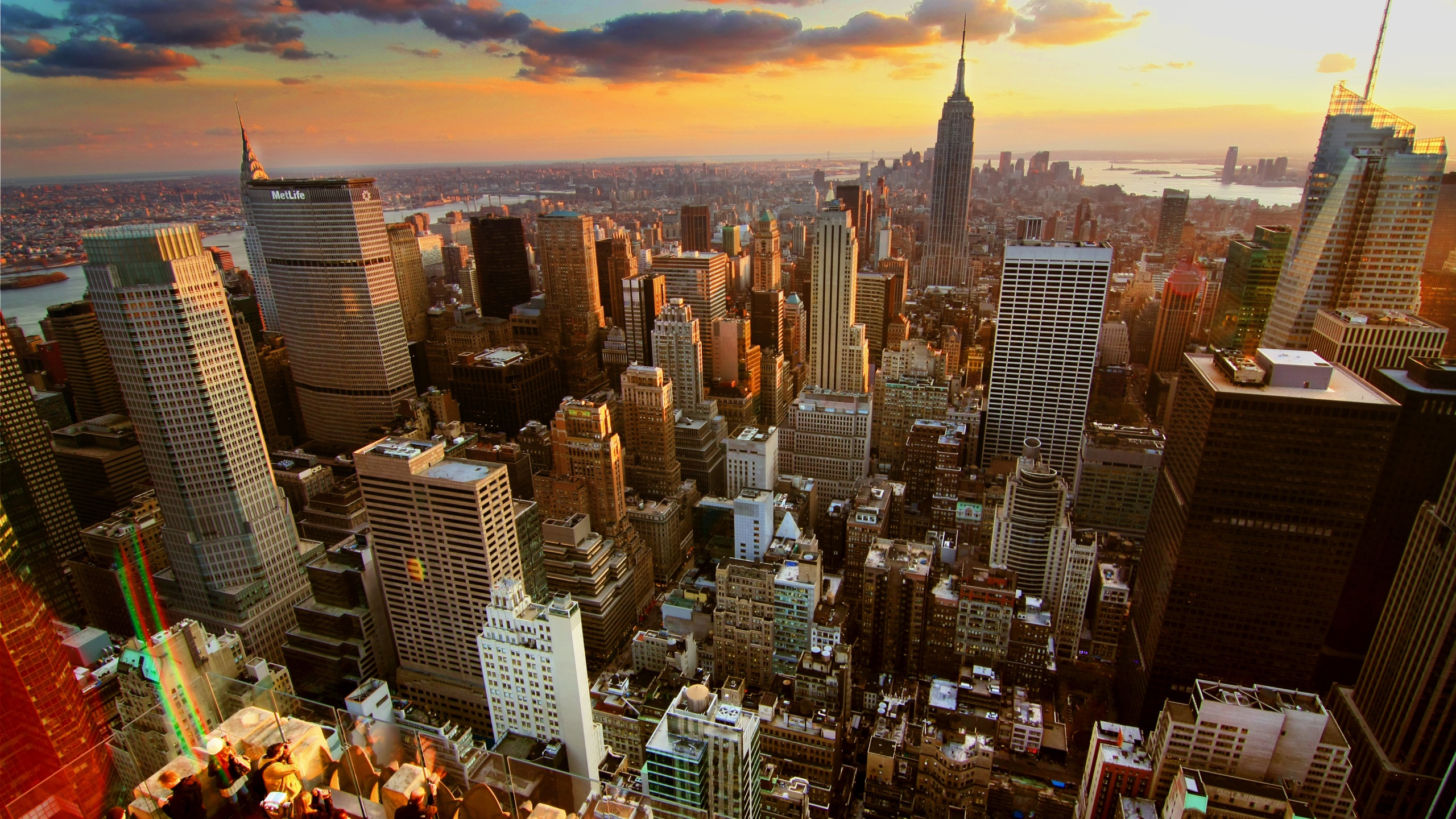 Sunset Over New York City