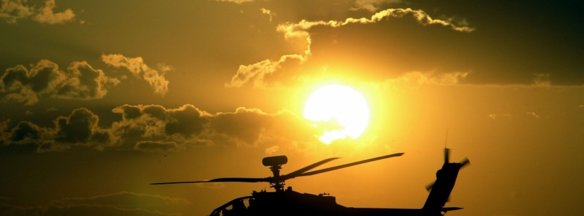 Sunsets Apache Military Helicopters Ah64 Apache