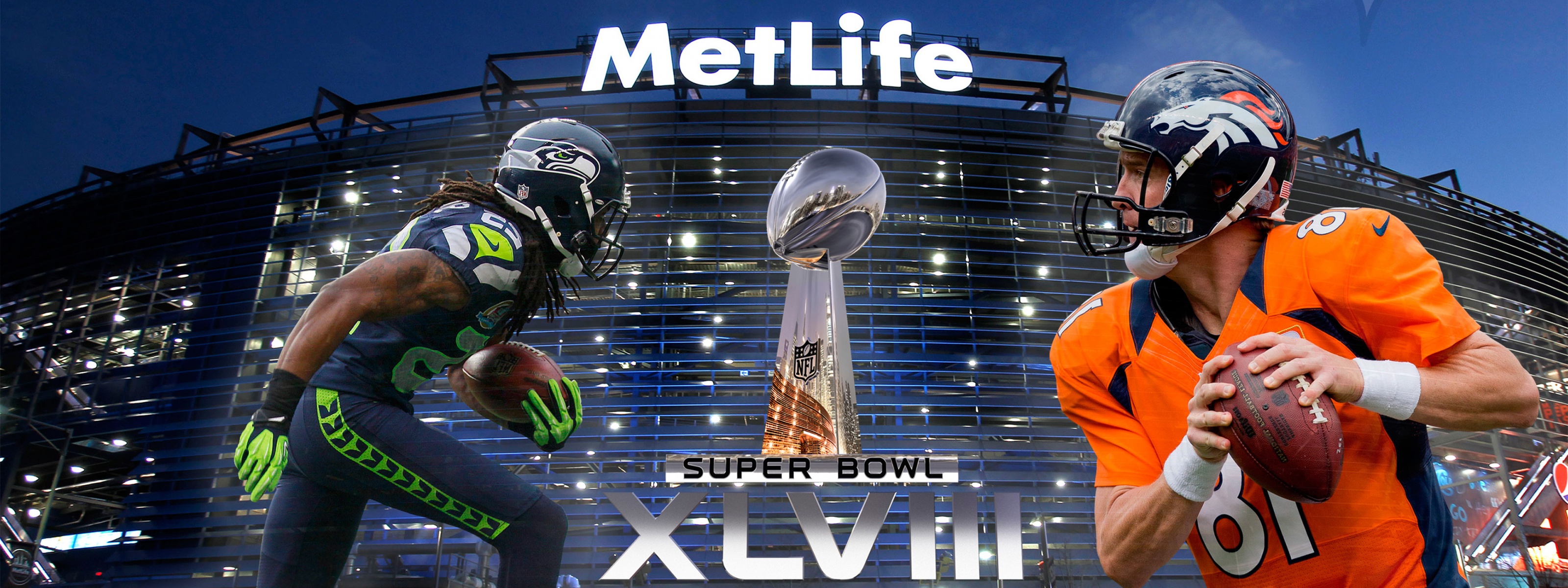 Super Bowl 2014 - Sherman Vs Manning