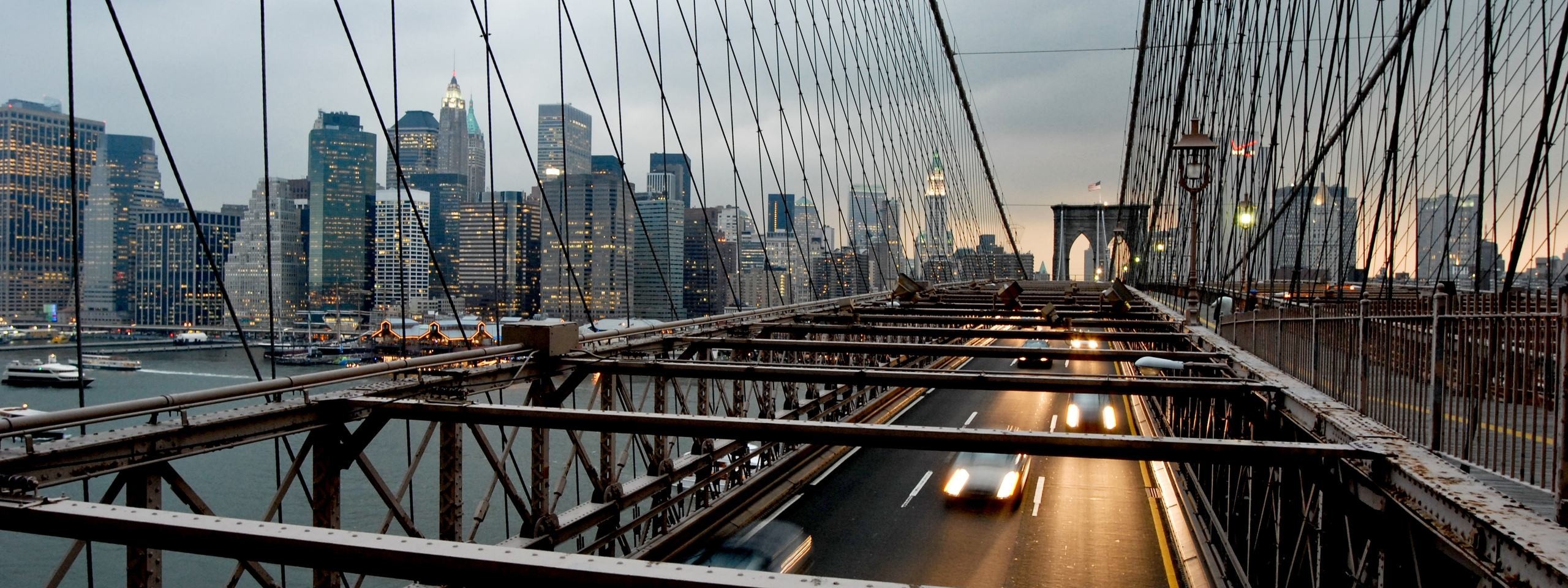 Suspension Bridge New York Nyc Usa