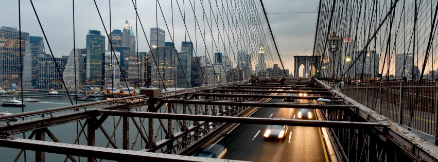 Suspension Bridge New York Nyc Usa