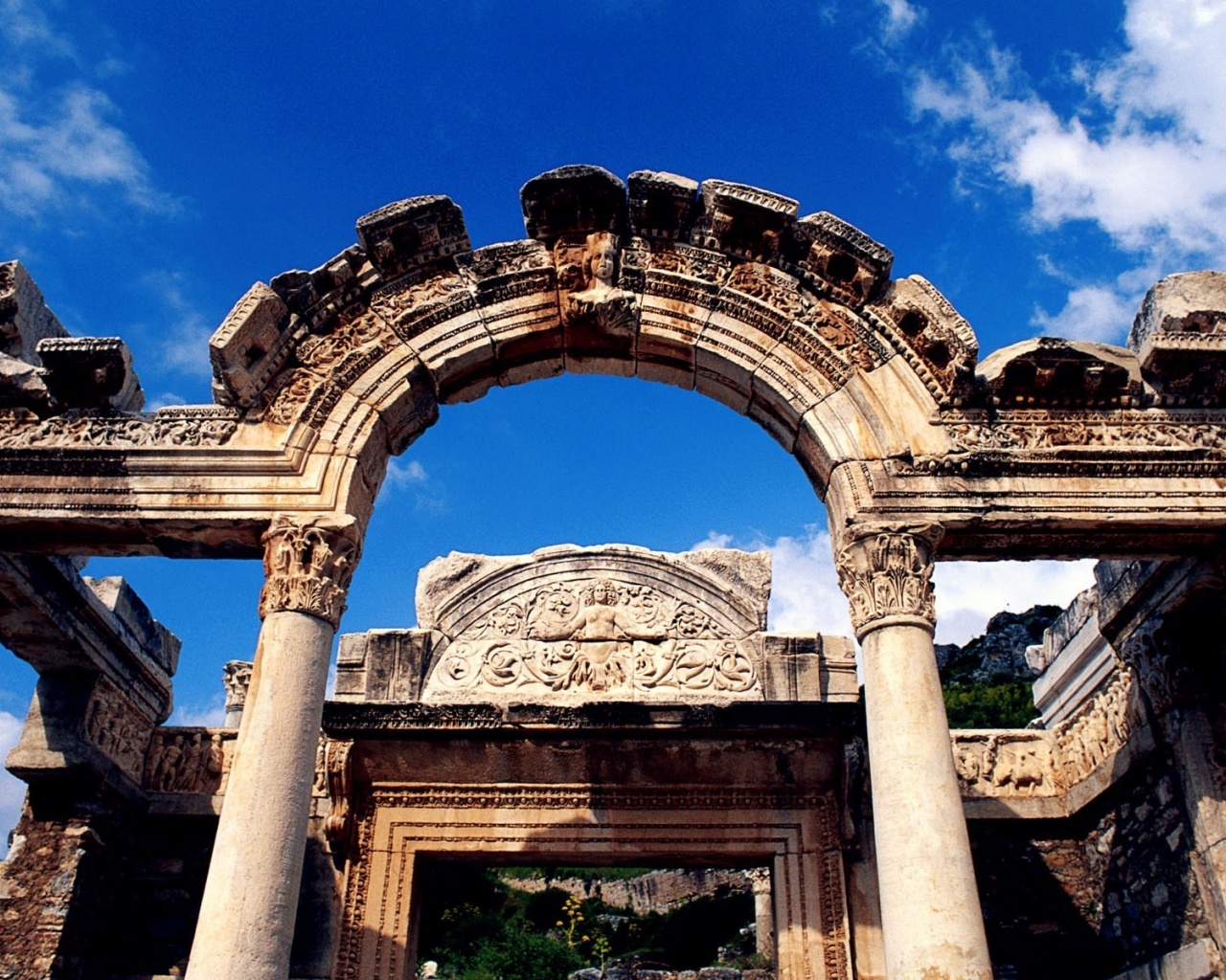 Temple Of Hadrian Ephesus Izmir Turkey