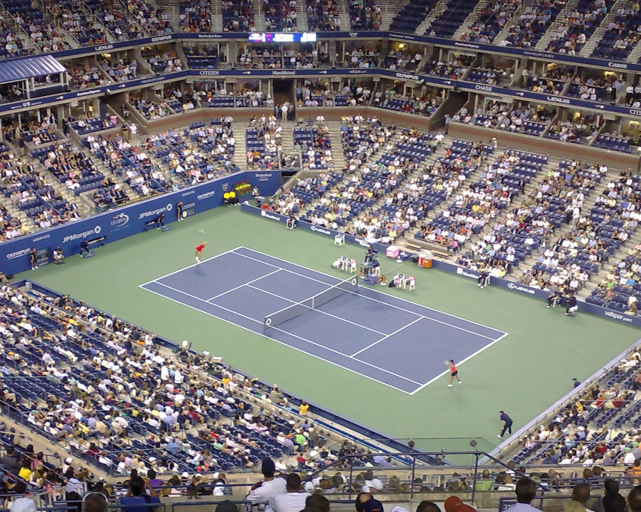 Tennis Match At The US Open
