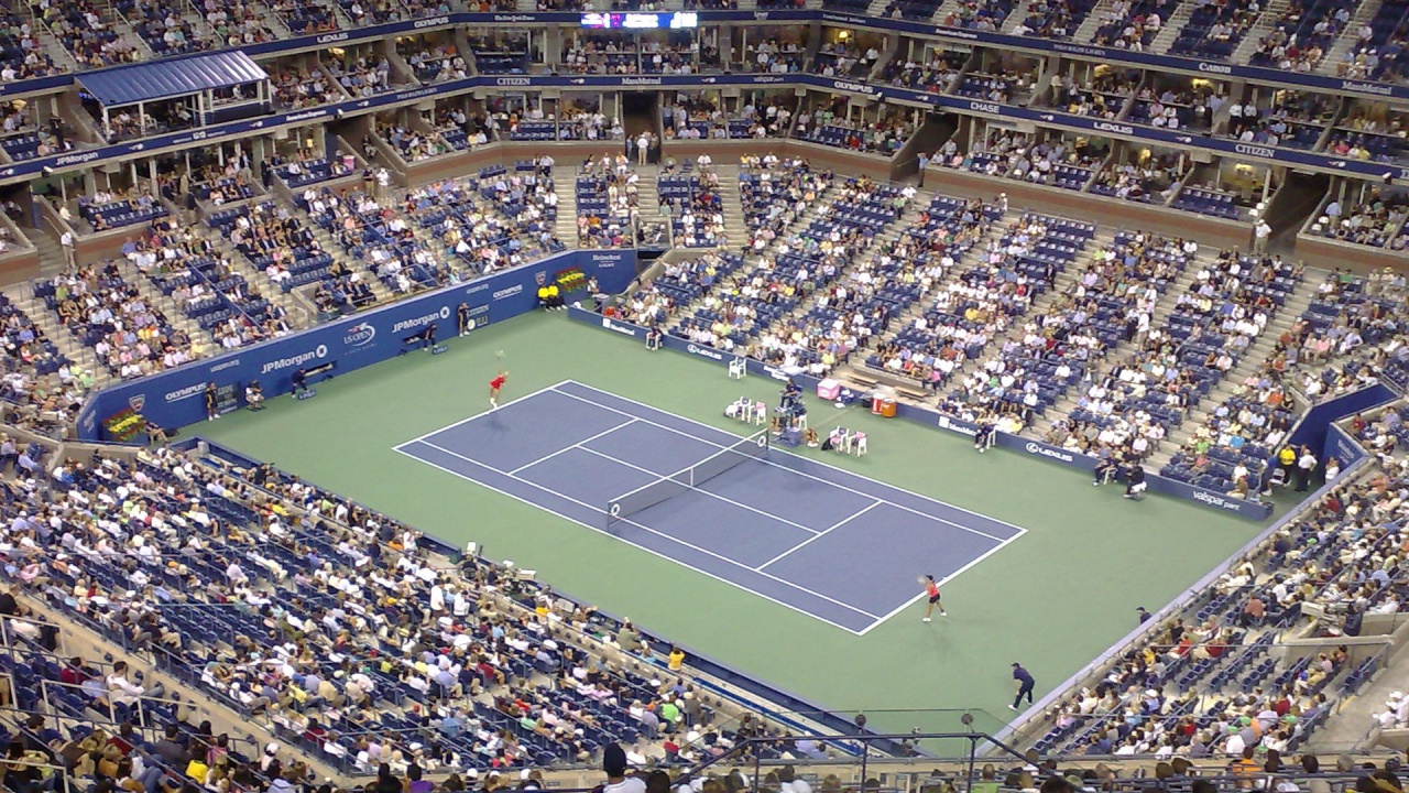Tennis Match At The US Open