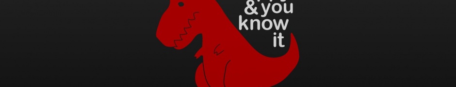 Text Dinosaurs Humor Funny Typography Clap Tyrannosaurus Rex Selective Coloring