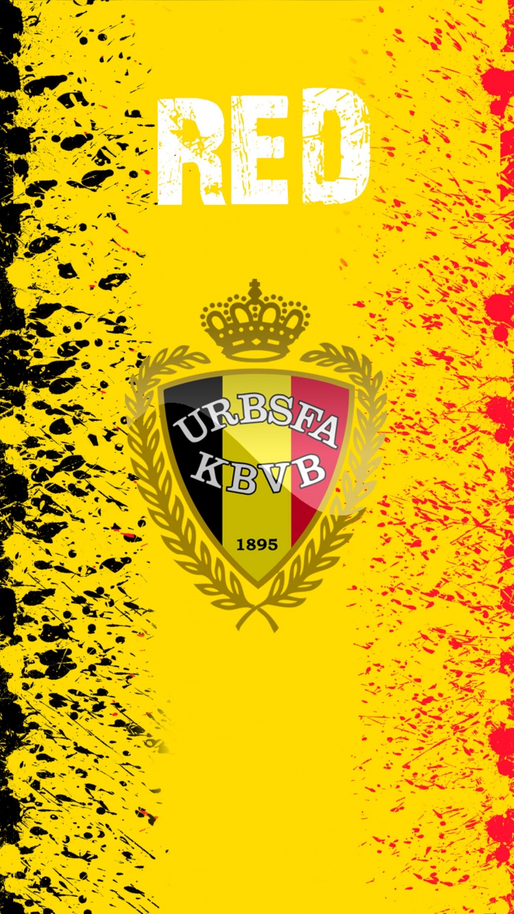 The Red Devils Belgium Football Crest Logo