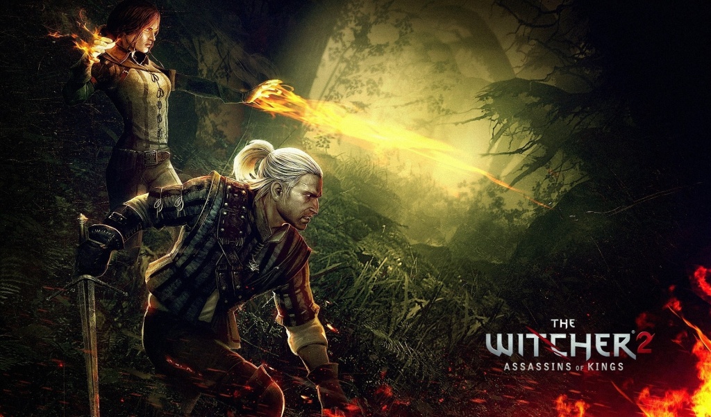 The Witcher 2 Assassins Of Kings Triss Merigold Geralt