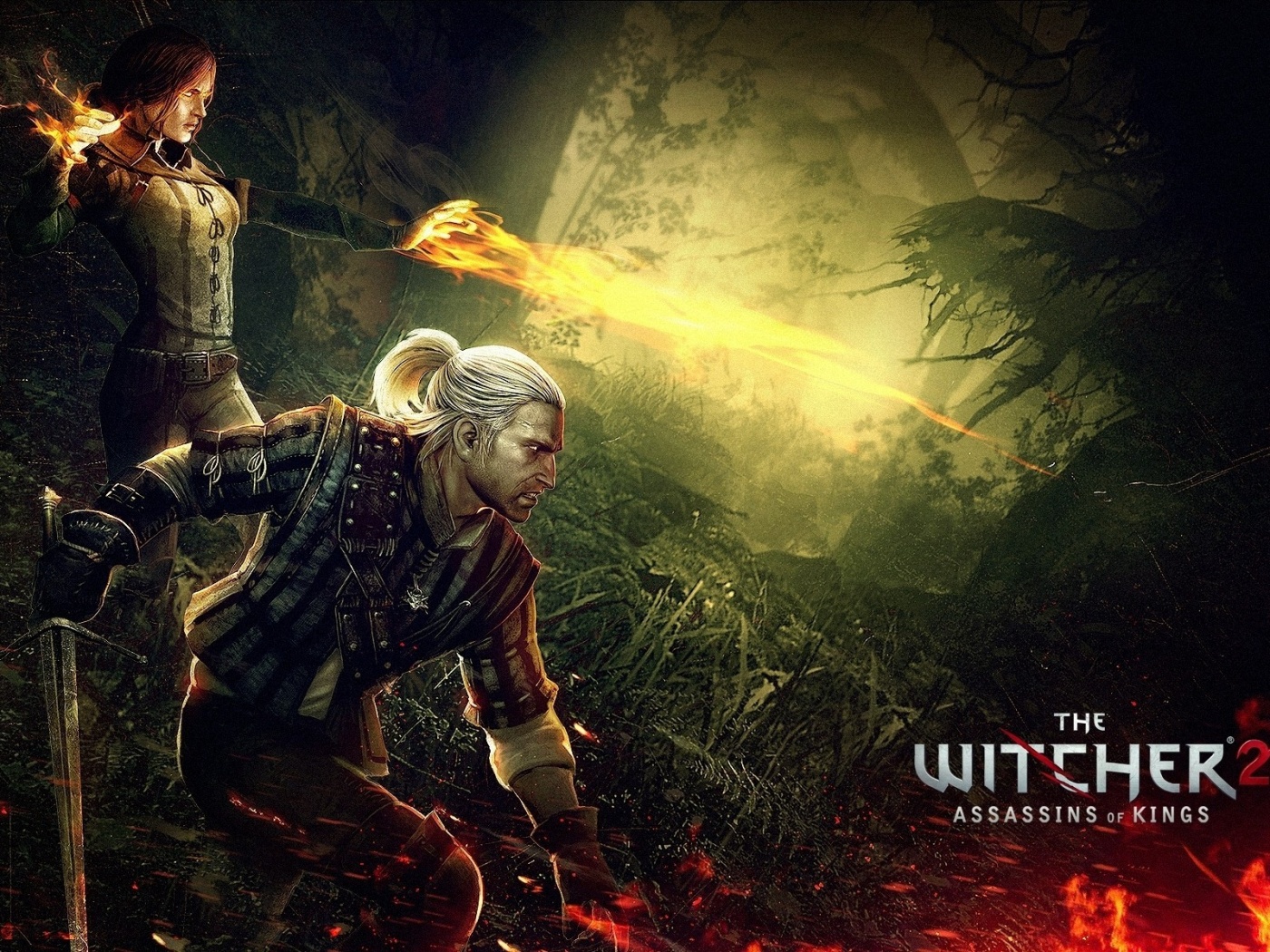 The Witcher 2 Assassins Of Kings Triss Merigold Geralt