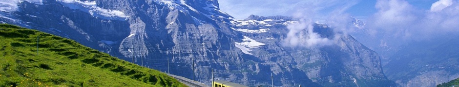 Train Alps Beautiful Nature Landscapes