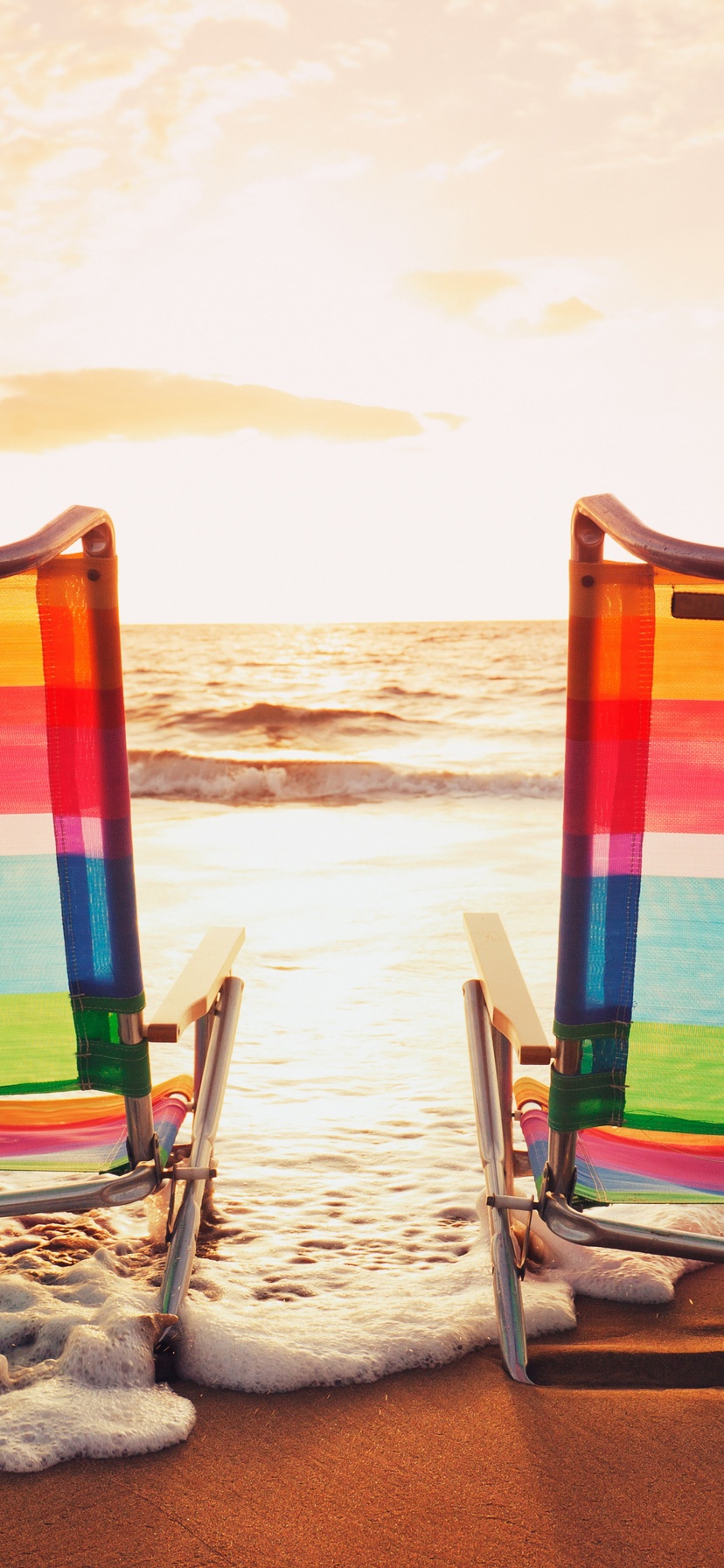 Two Chair On Island Beach