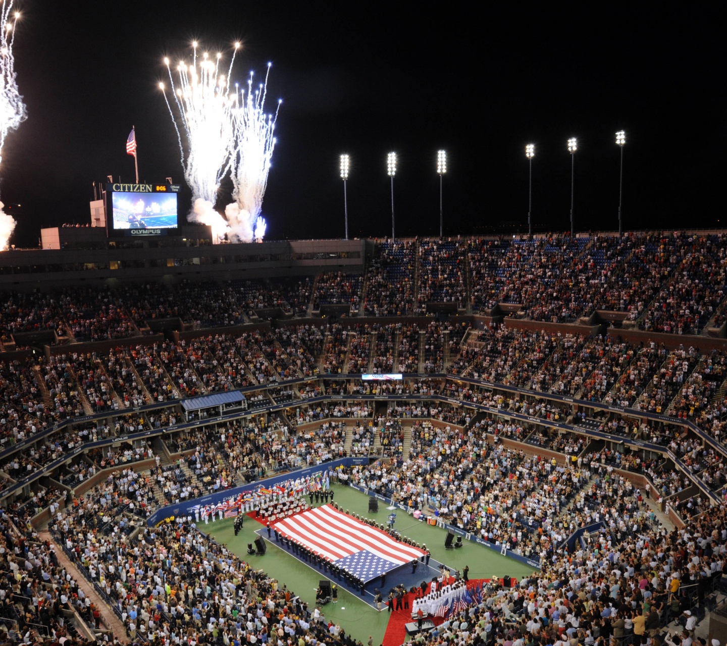 US Open And Fireworks