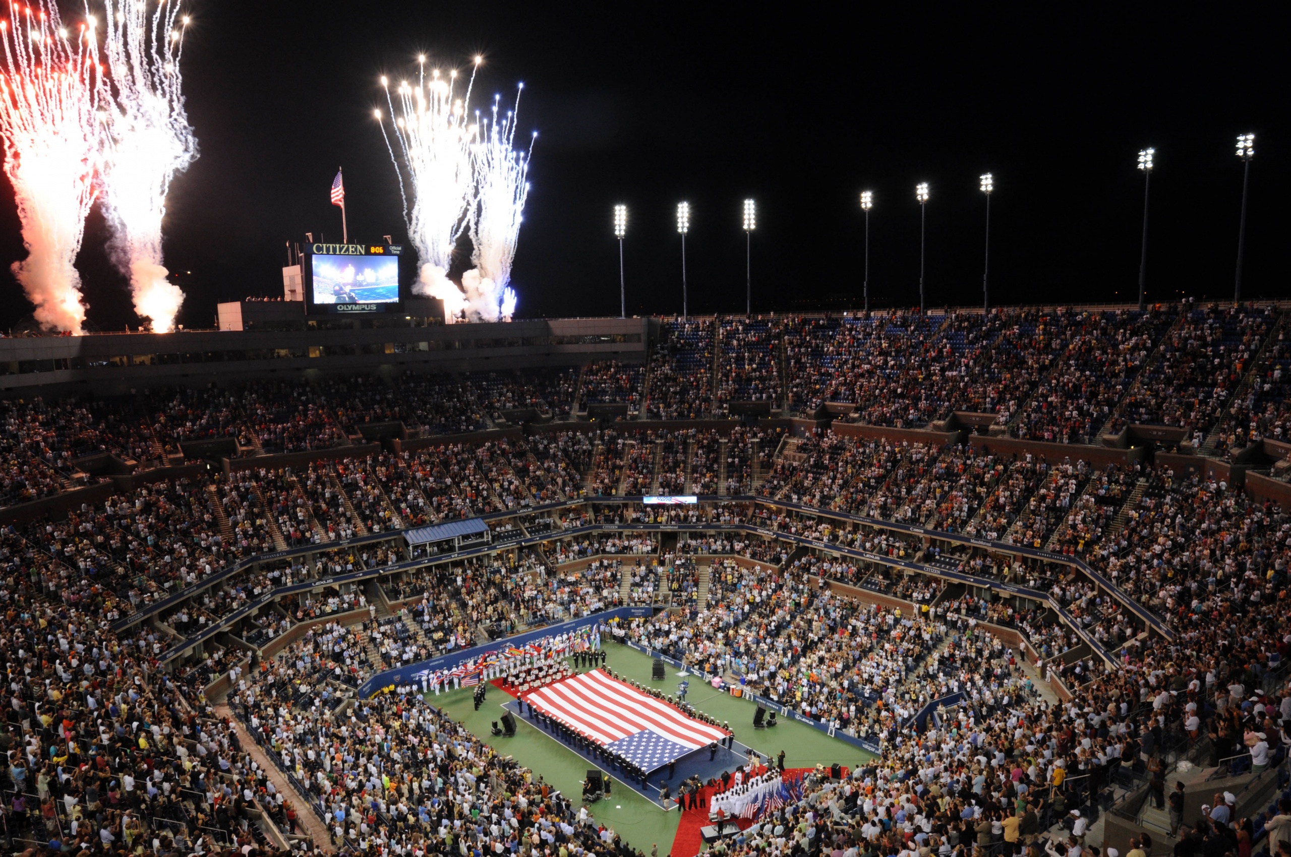 US Open And Fireworks
